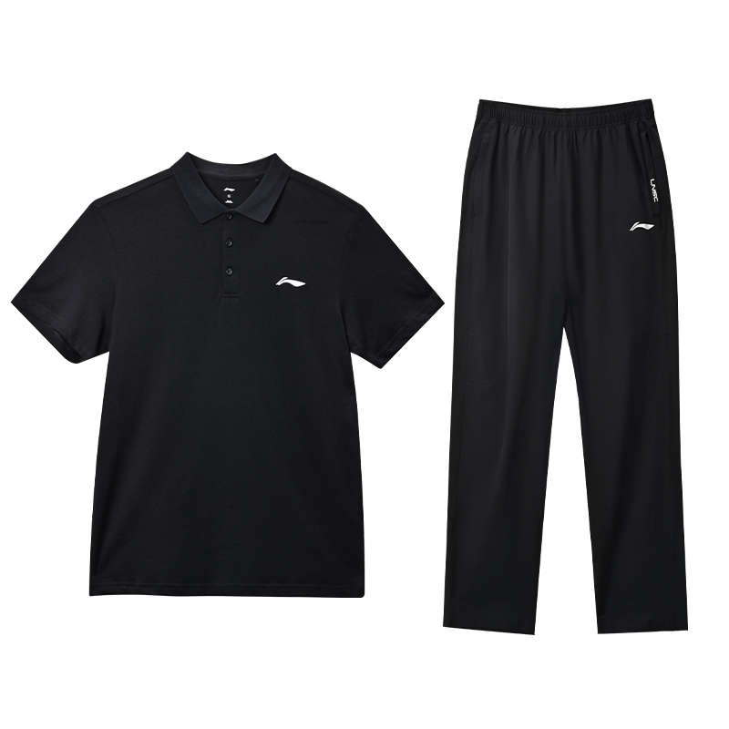 LINING Повседневный спортивный костюм мужской двойка Black
LINING Повседневный спортивный костюм мужской двойка Black