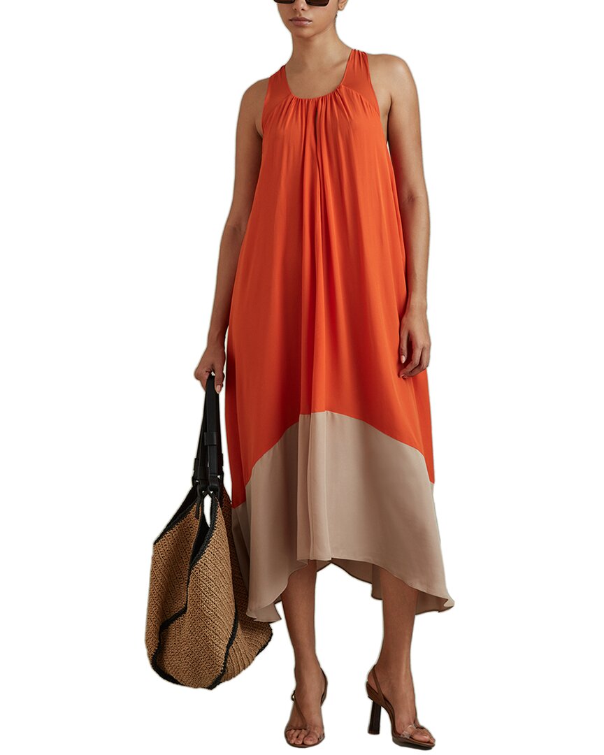 Reiss Elias Мюли с цветными блоками расслабленное миди платье, оранжевый
Reiss Elias Мюли с цветными блоками расслабленное миди платье, оранжевый