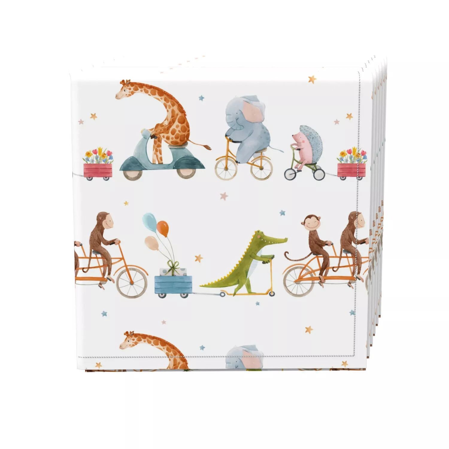 Набор салфеток, 100 % полиэстер, набор из 4 шт., 18x18 дюймов, Animals on Bikes Design
Набор салфеток, 100 % полиэстер, набор из 4 шт., 18x18 дюймов, Animals on Bikes Design