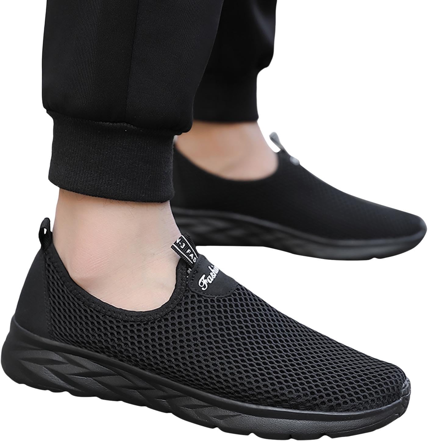 Мужские кроссовки Hbeylia Slip-on, ультралегкие, для ходьбы, с противоскользящей подошвой, стильные, дышащие, для тенниса и скейтбординга, для шопинга и путешествий, черный
Мужские кроссовки Hbeylia Slip-on, ультралегкие, для ходьбы, с противоскользящей подошвой, стильные, дышащие, для тенниса и скейтбординга, для шопинга и путешествий, черный