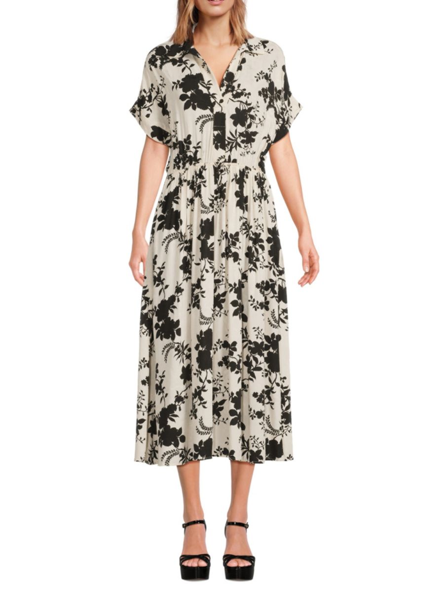 Платье-миди с принтом Renee C., белый/черный
Платье-миди с принтом Renee C., белый/черный