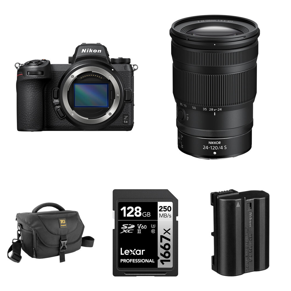Беззеркальная камера Nikon Z6 II Mirrorless Camera with 24-120mm f/4 Lens and
Беззеркальная камера Nikon Z6 II Mirrorless Camera with 24-120mm f/4 Lens and