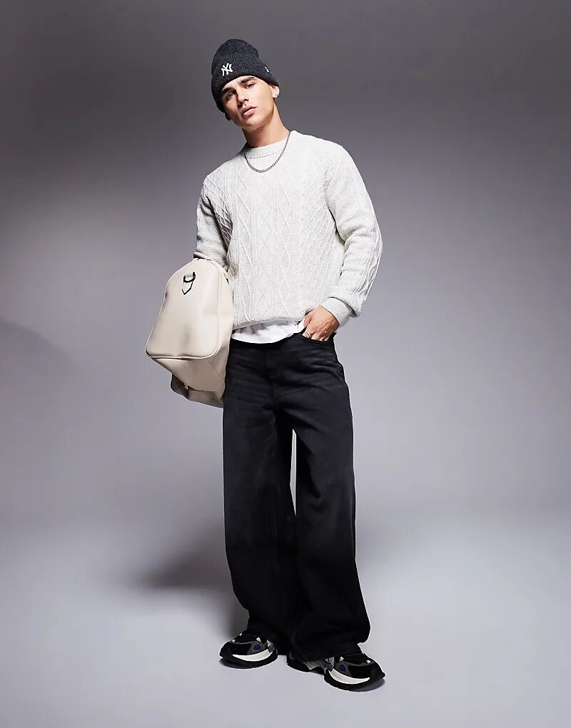 Джемпер крупной вязки в светло-сером цвете River Island
Джемпер крупной вязки в светло-сером цвете River Island