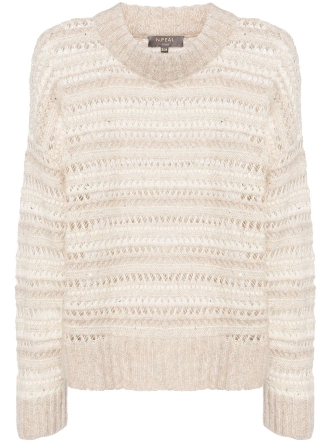 Джемпер рыхлой вязки N.Peal, бежевый
Джемпер рыхлой вязки N.Peal, бежевый