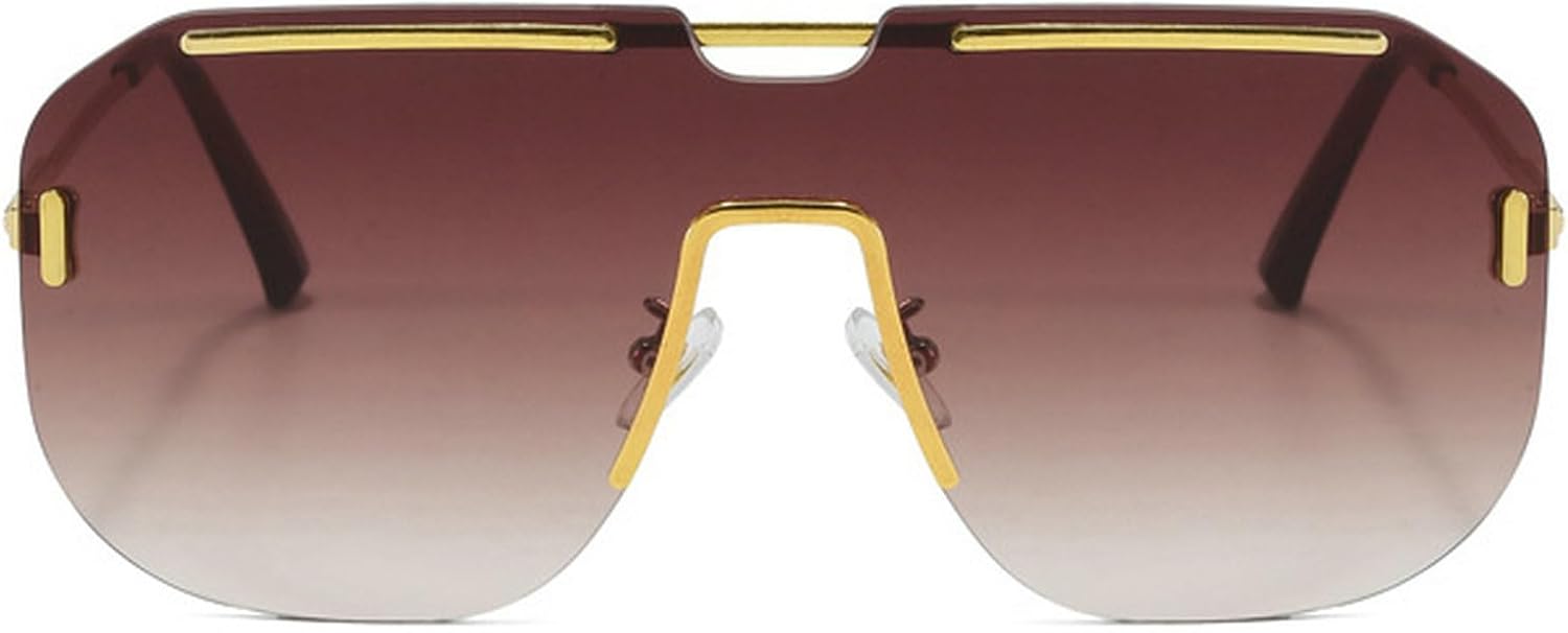 Большие квадратные солнцезащитные очки для женщин, модные очки 2025 года с плоской верхней частью и градиентными линзами, цельные очки для мужчин, ретро-очки без оправы mincl, Brown
Большие квадратные солнцезащитные очки для женщин, модные очки 2025 года с плоской верхней частью и градиентными линзами, цельные очки для мужчин, ретро-очки без оправы mincl, Brown