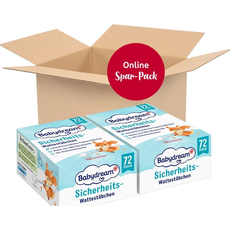 Безопасные ватные палочки на месяц Babydream, 140 шт.
Безопасные ватные палочки на месяц Babydream, 140 шт.