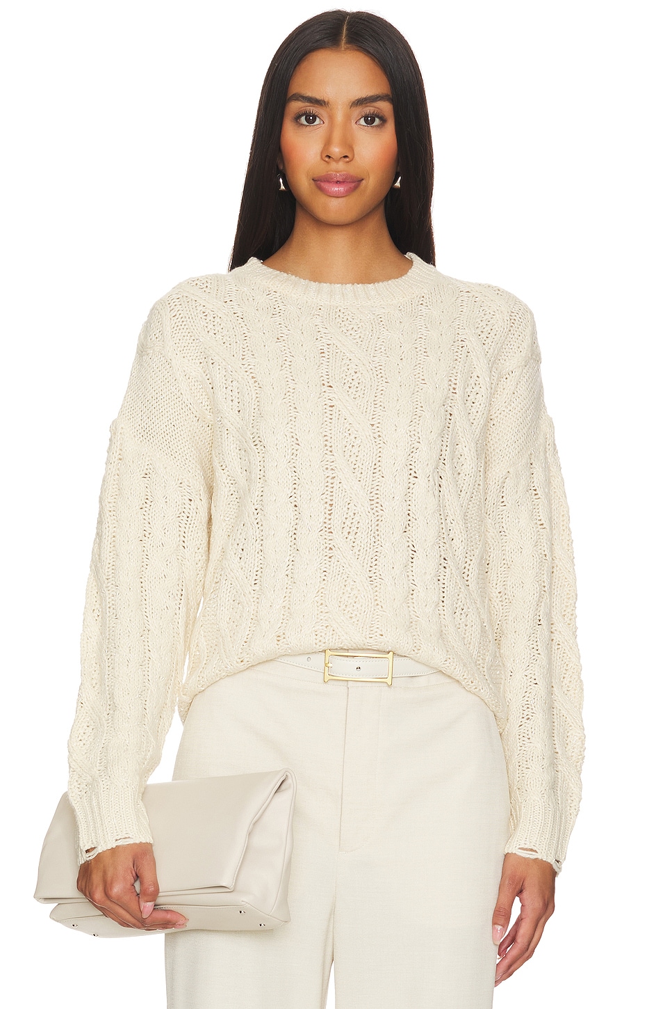 Полосатый свитер Heartloom, белый
Полосатый свитер Heartloom, белый