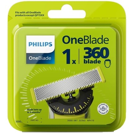 Oneblade Qp410 50 Бритвенное лезвие 360, Philips
Oneblade Qp410 50 Бритвенное лезвие 360, Philips