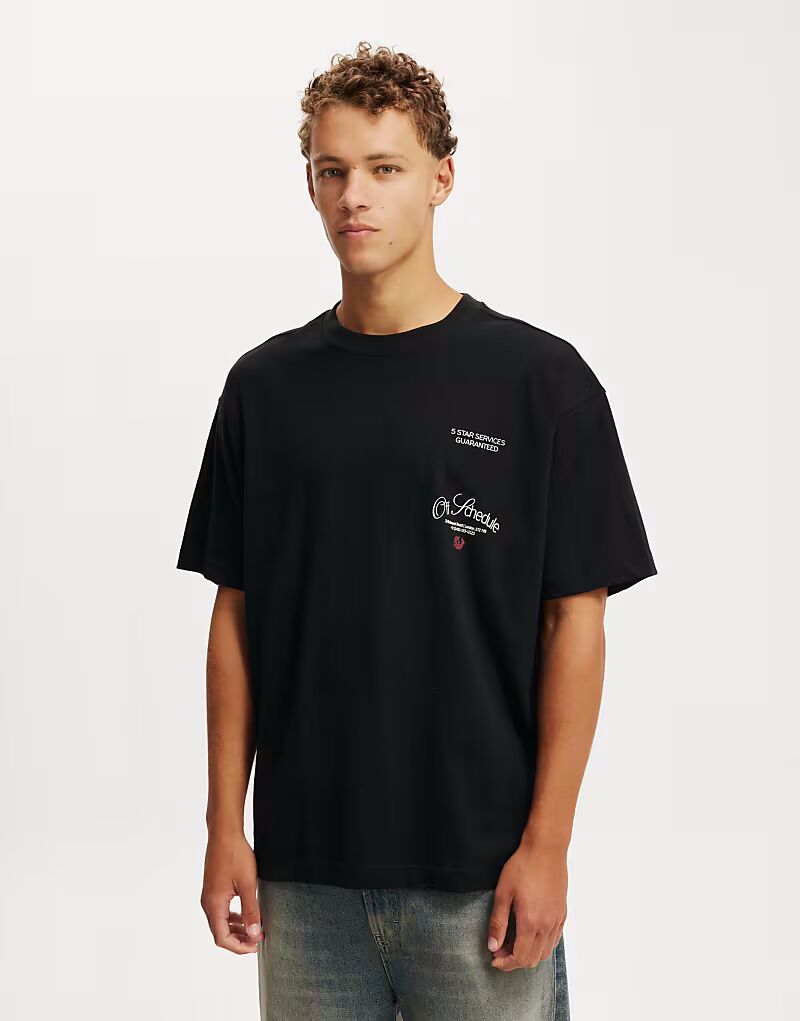 Футболка с принтом Cotton:On Box fit черного цвета
Футболка с принтом Cotton:On Box fit черного цвета