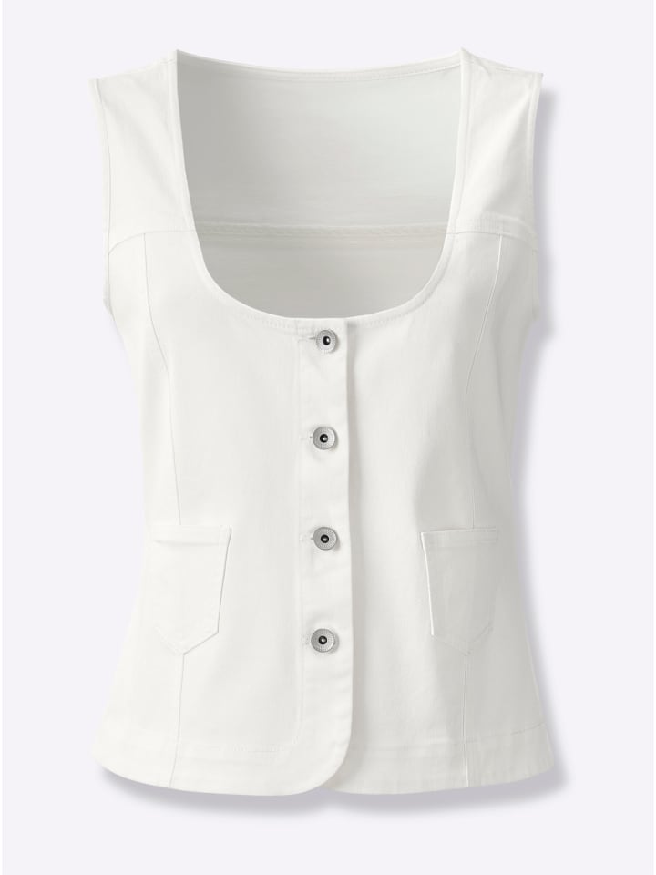 WITT WEIDEN Белый джинсовый жилет
WITT WEIDEN Белый джинсовый жилет