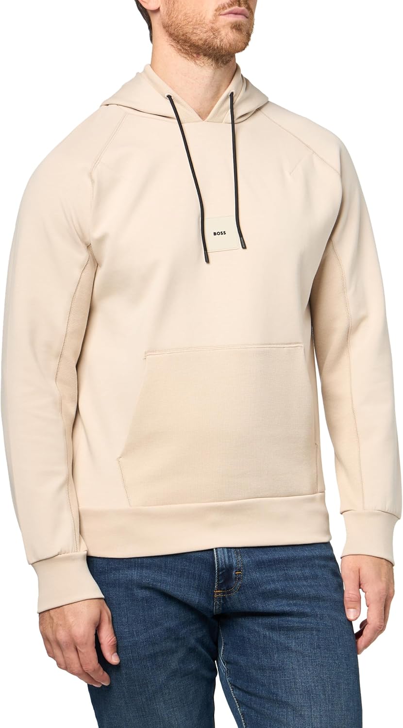 Толстовка с капюшоном из хлопковой смеси с логотипом-значком BOSS, Peyote Beige
Толстовка с капюшоном из хлопковой смеси с логотипом-значком BOSS, Peyote Beige