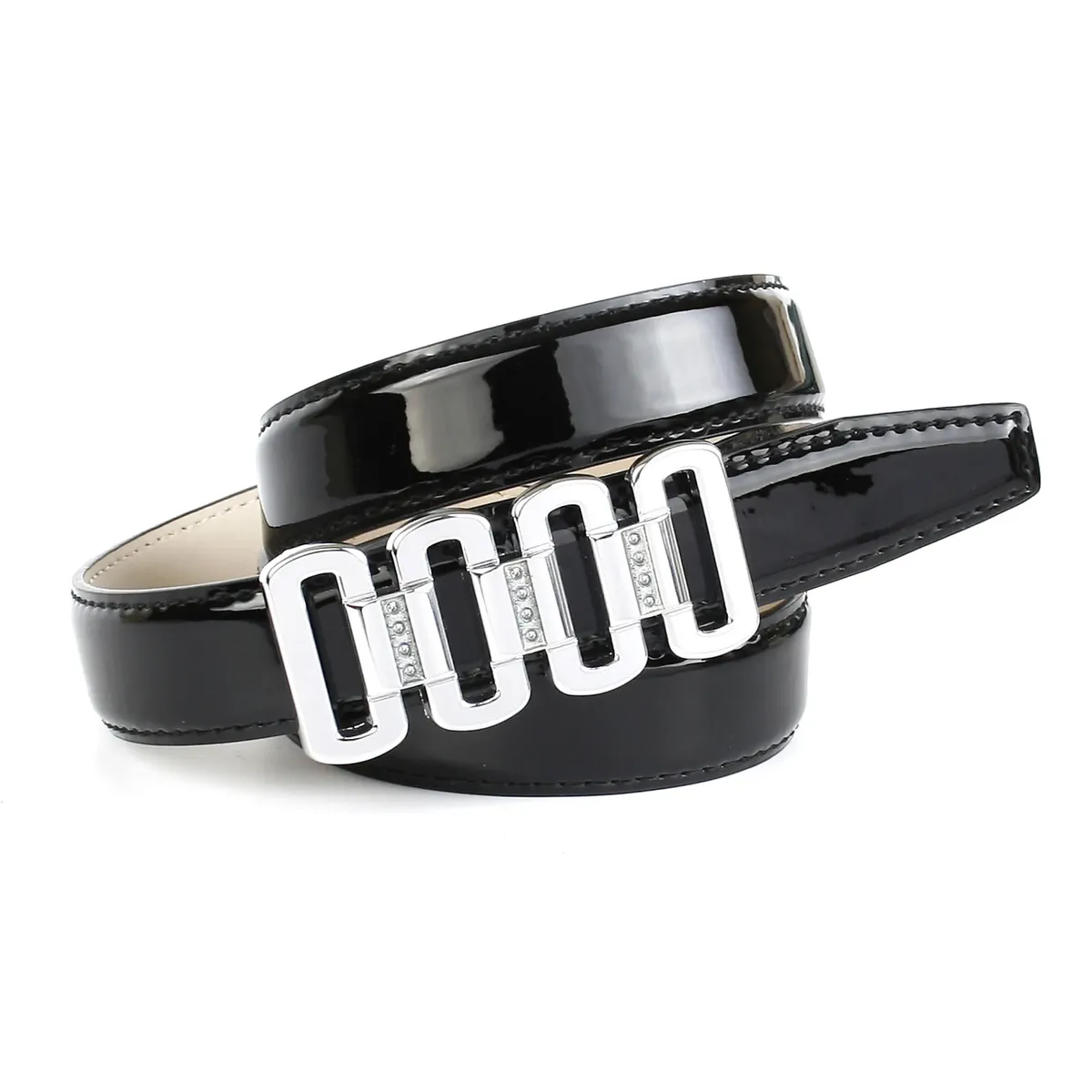 Ремень кожаный Anthoni Crown, узкий ремень из лакированной кожи с переходом, черный
Ремень кожаный Anthoni Crown, узкий ремень из лакированной кожи с переходом, черный