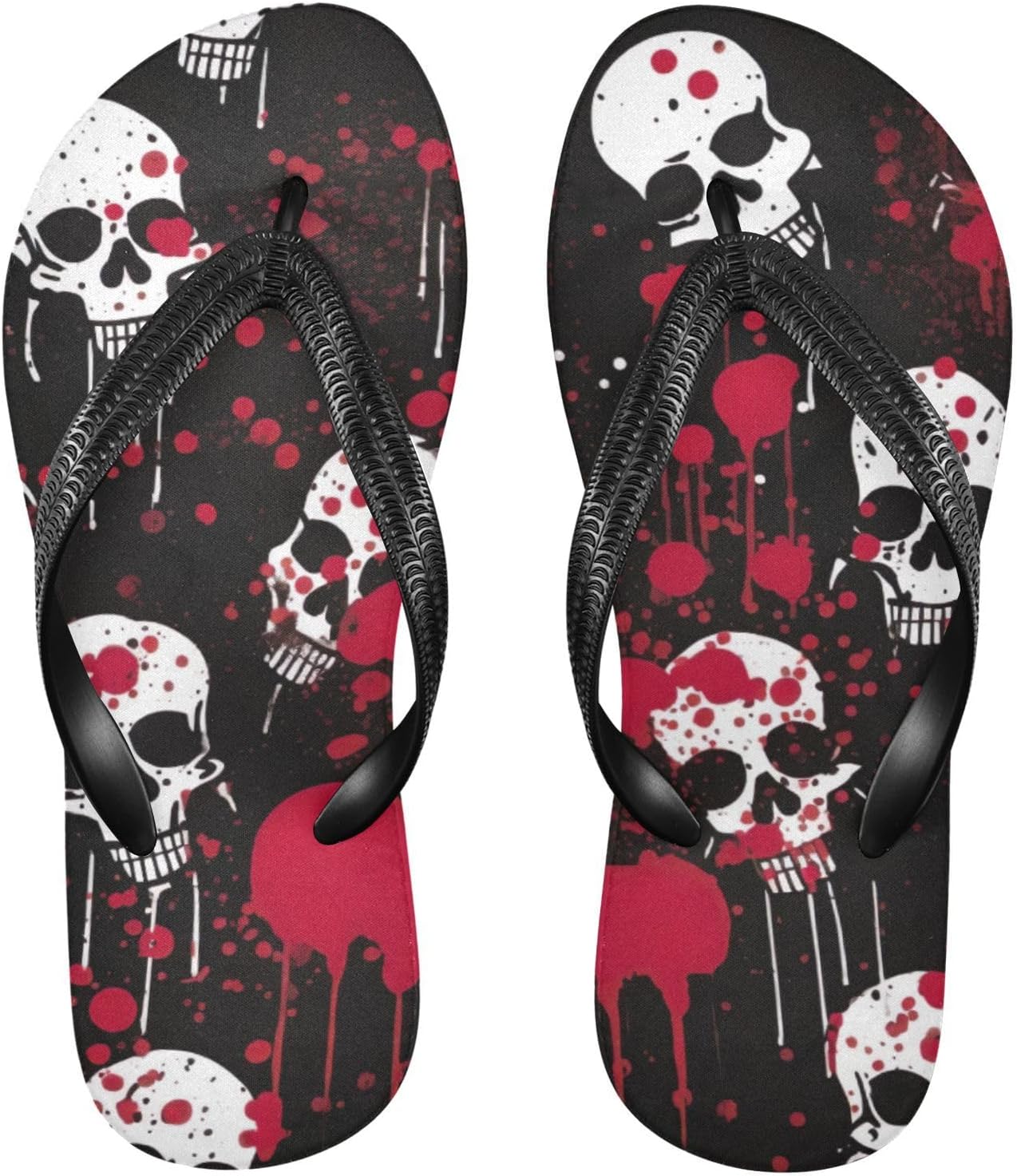 Женские и мужские пляжные шлепанцы Skull черно-красные, летние, повседневные, для душа Kfbe
Женские и мужские пляжные шлепанцы Skull черно-красные, летние, повседневные, для душа Kfbe