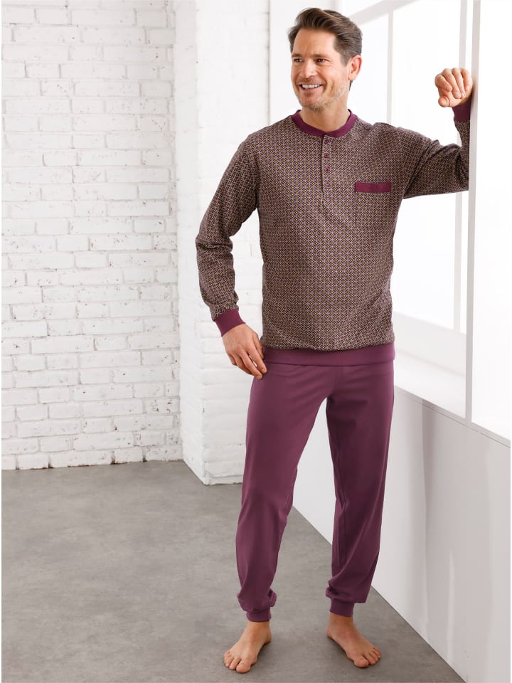 WITT WEIDEN Пижама с принтом бордового и серого цвета
WITT WEIDEN Пижама с принтом бордового и серого цвета