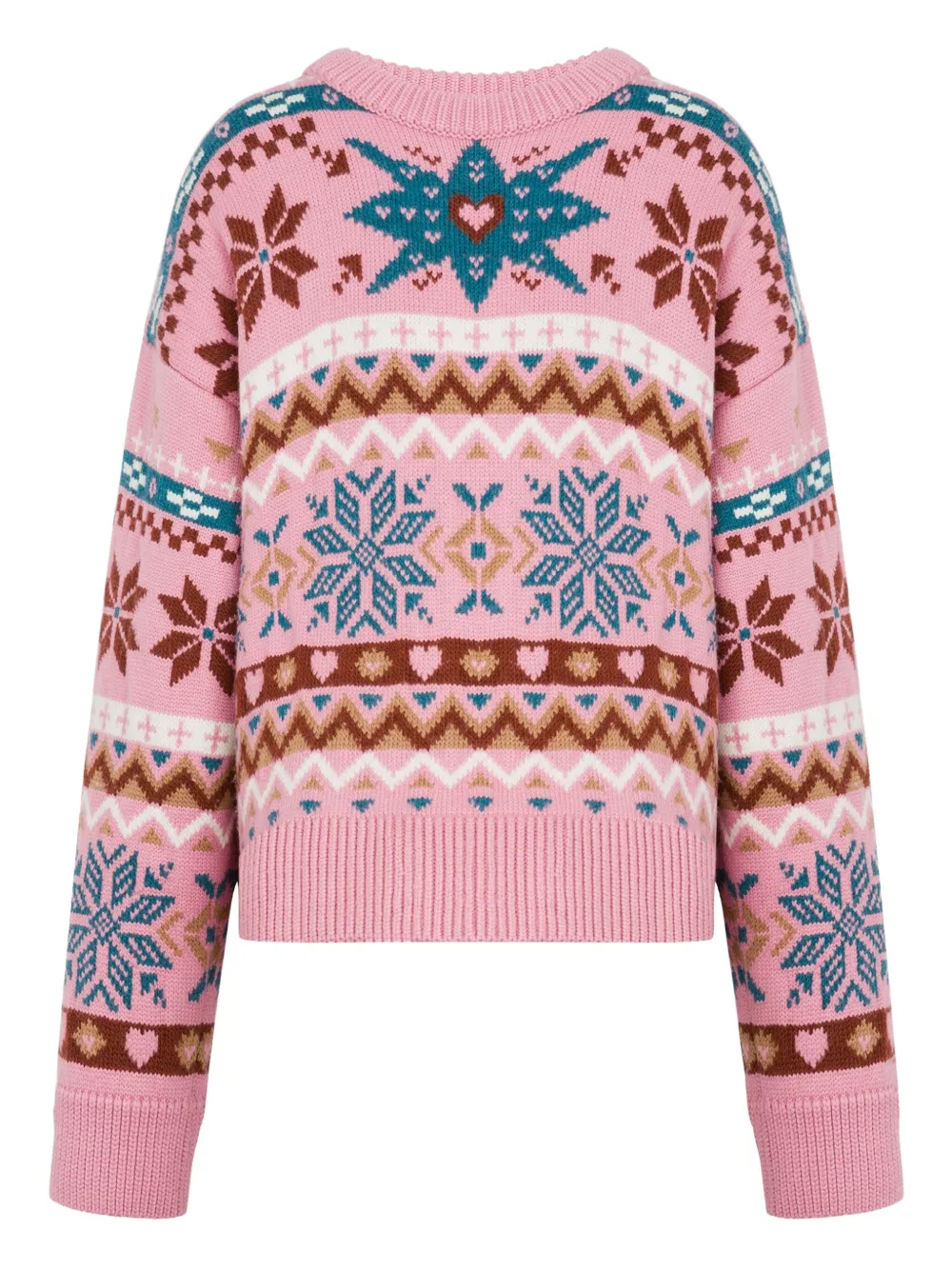 Шерстяной свитер с узором Moschino, розовый
Шерстяной свитер с узором Moschino, розовый