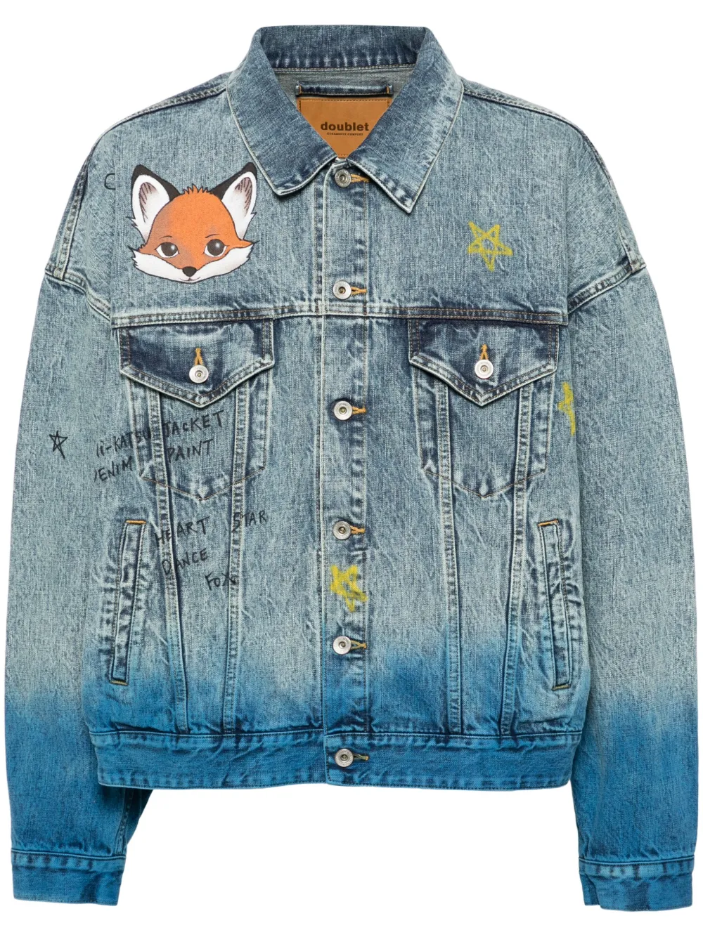 Джинсовая куртка с принтом Doublet, синий
Джинсовая куртка с принтом Doublet, синий