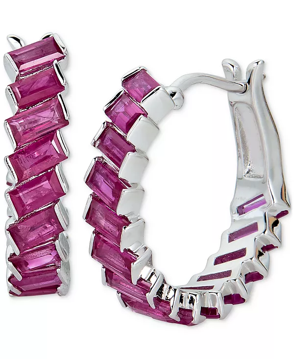 Маленькие серьги-кольца с рубинами огранки «багет» (3-7/8 карата) из стерлингового серебра, 0,47 дюйма Macy'S, ruby
Маленькие серьги-кольца с рубинами огранки «багет» (3-7/8 карата) из стерлингового серебра, 0,47 дюйма Macy'S, ruby