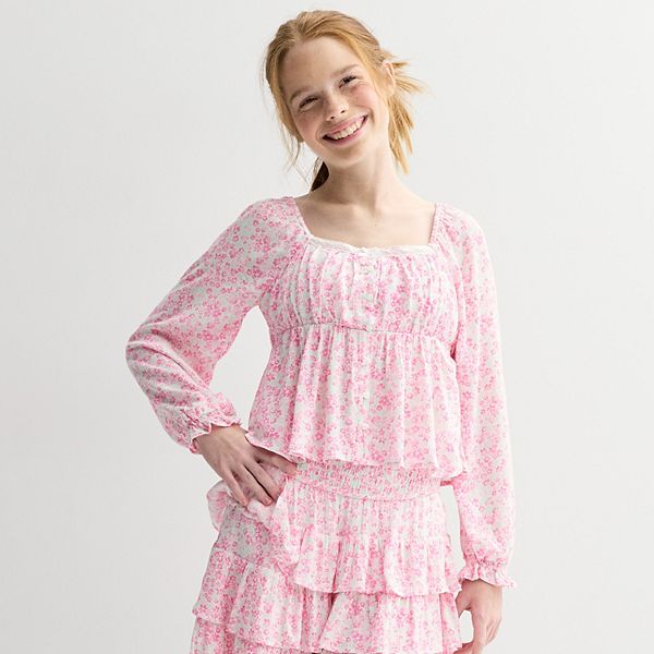 Детская блузка с длинным рукавом и оборкой по подолу Limited Too, Pink
Детская блузка с длинным рукавом и оборкой по подолу Limited Too, Pink