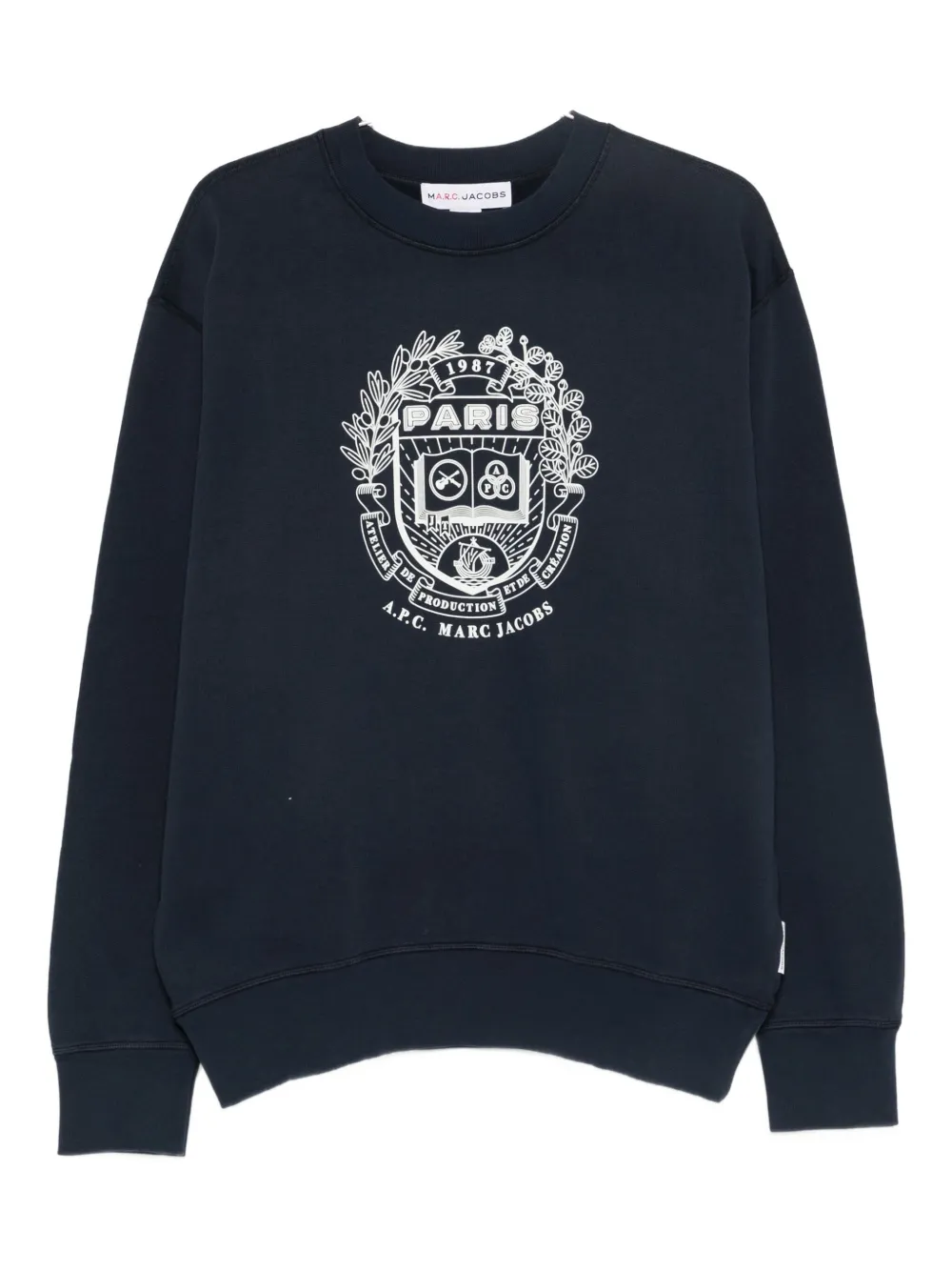 Свитер с графичным принтом A.P.C., синий
Свитер с графичным принтом A.P.C., синий