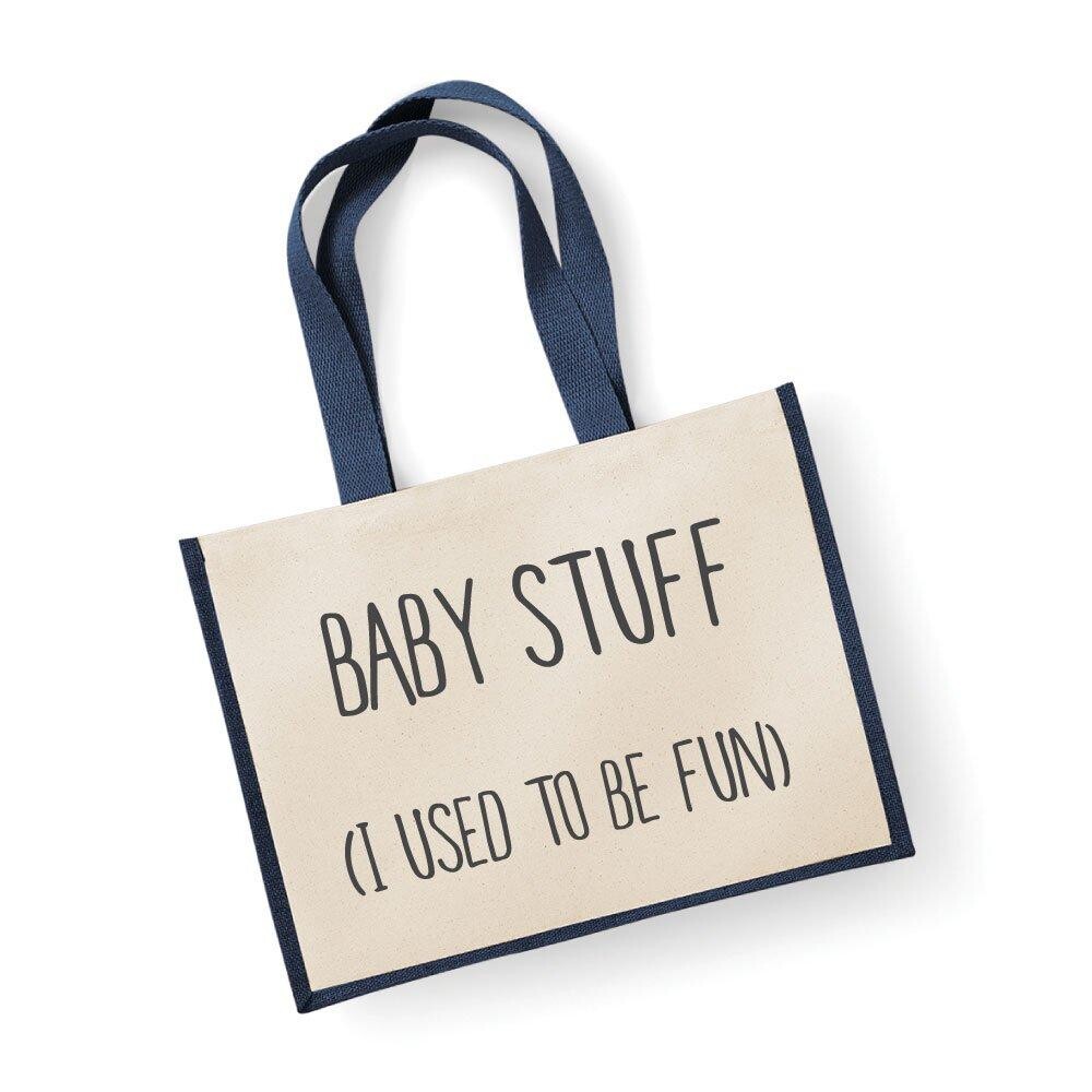 Большая джутовая сумка Baby Stuff I Used To Be Fun Темно-синяя детская сумка 60 SECOND MAKEOVER, синий
Большая джутовая сумка Baby Stuff I Used To Be Fun Темно-синяя детская сумка 60 SECOND MAKEOVER, синий
