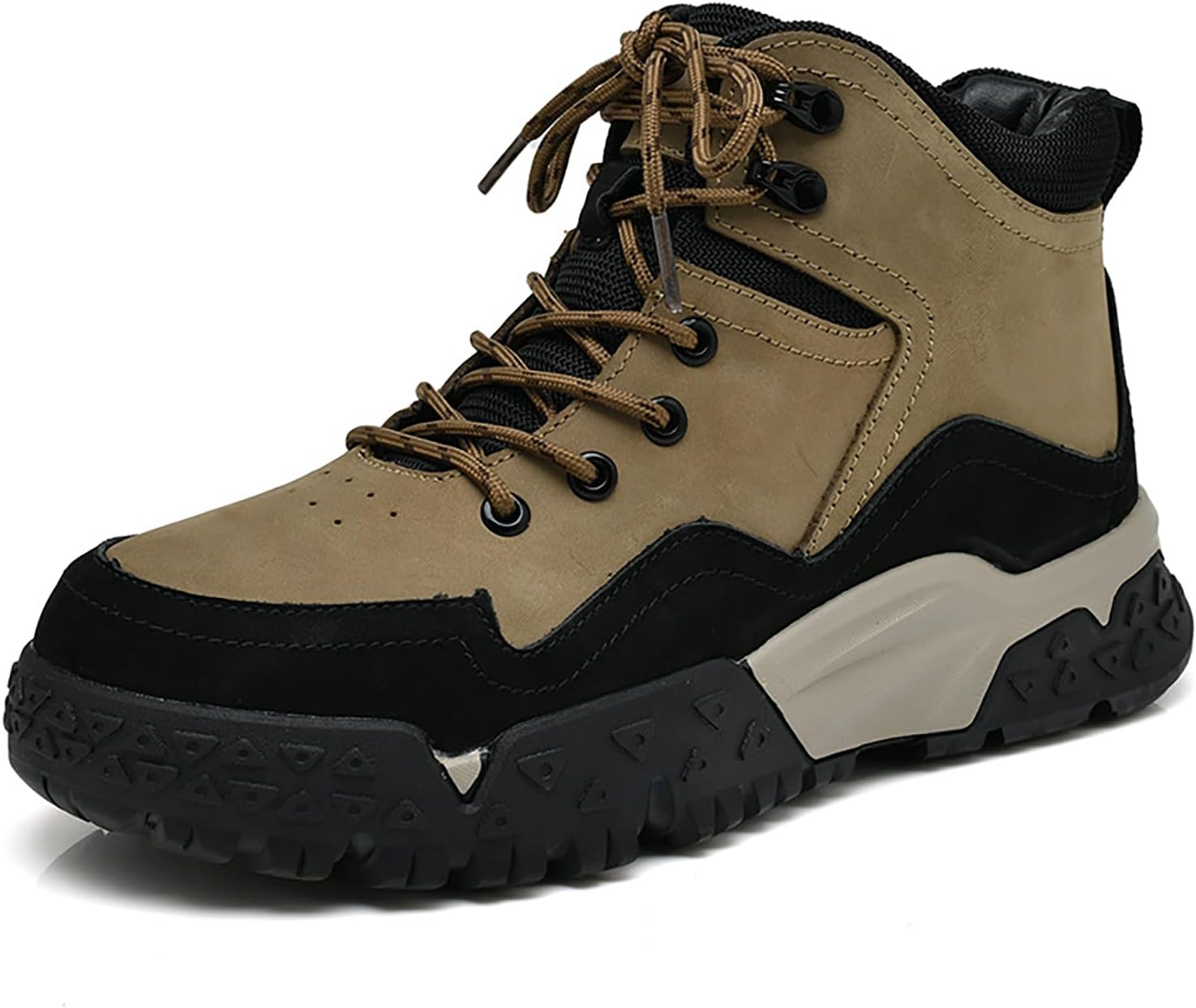 Мужские кожаные треккинговые ботинки на шнуровке с платформой, модные, легкие, дышащие, с круглым носком, для походов и путешествий с рюкзаком Faglkak, хаки
Мужские кожаные треккинговые ботинки на шнуровке с платформой, модные, легкие, дышащие, с круглым носком, для походов и путешествий с рюкзаком Faglkak, хаки