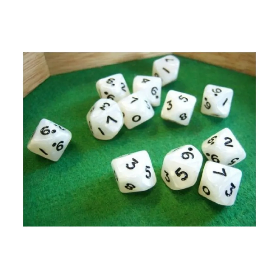 Набор Poly d10 Серый с черным (10), Dice - Pearlized
Набор Poly d10 Серый с черным (10), Dice - Pearlized