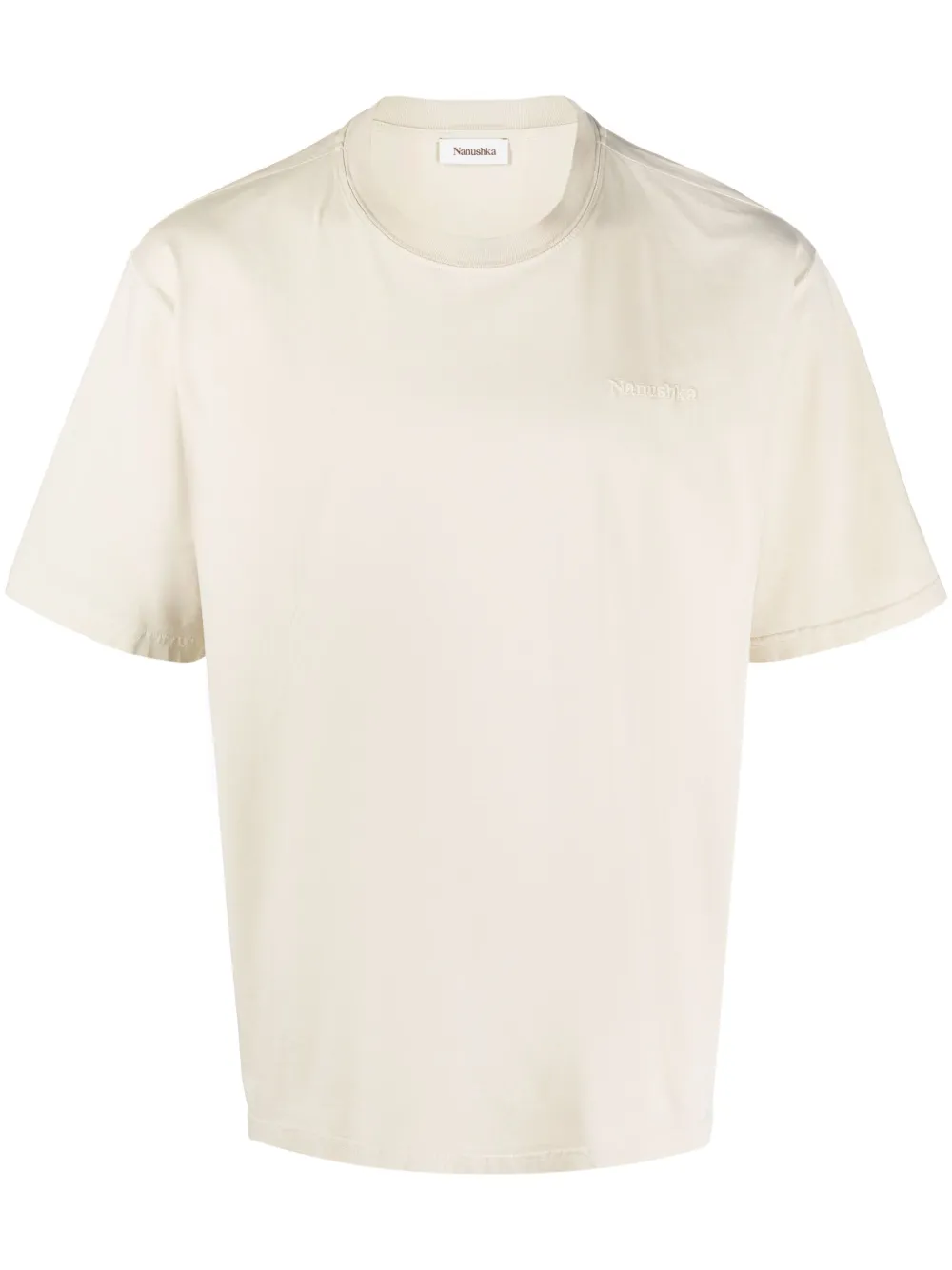 Футболка с вышитым логотипом Nanushka, белый
Футболка с вышитым логотипом Nanushka, белый