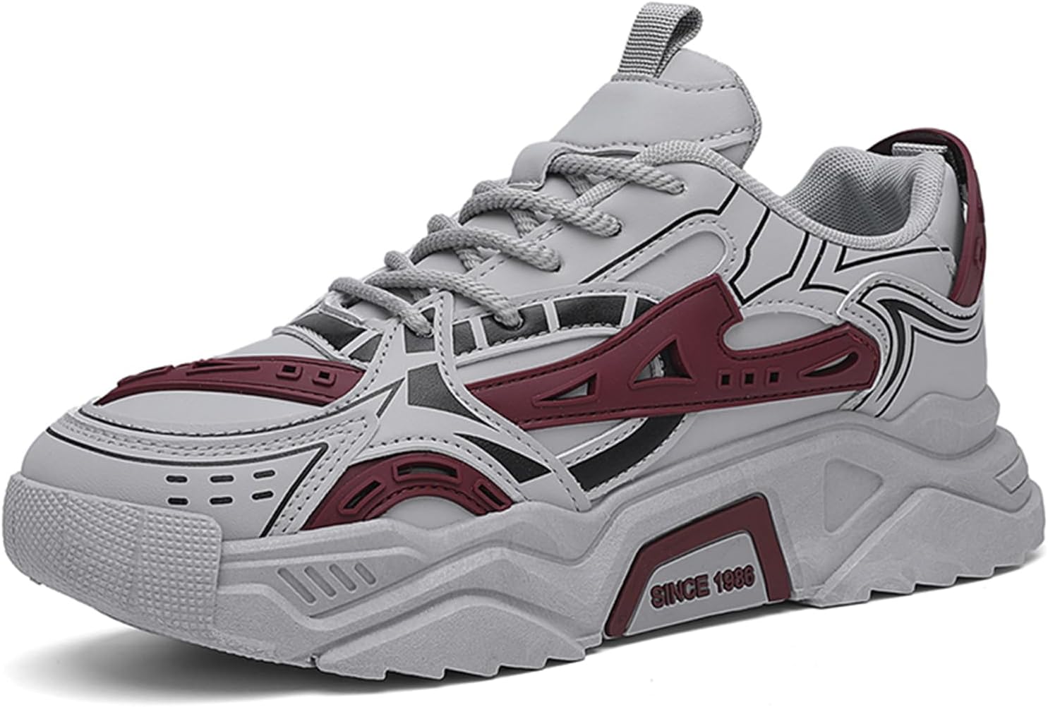 Мужские кожаные кроссовки с круглым носком, шнуровкой, осенне-зимние, с толстой подошвой, амортизацией, легкие, высокие, модные спортивные, подходят для ходьбы, бега и работы Igzbibg, красный
Мужские кожаные кроссовки с круглым носком, шнуровкой, осенне-зимние, с толстой подошвой, амортизацией, легкие, высокие, модные спортивные, подходят для ходьбы, бега и работы Igzbibg, красный