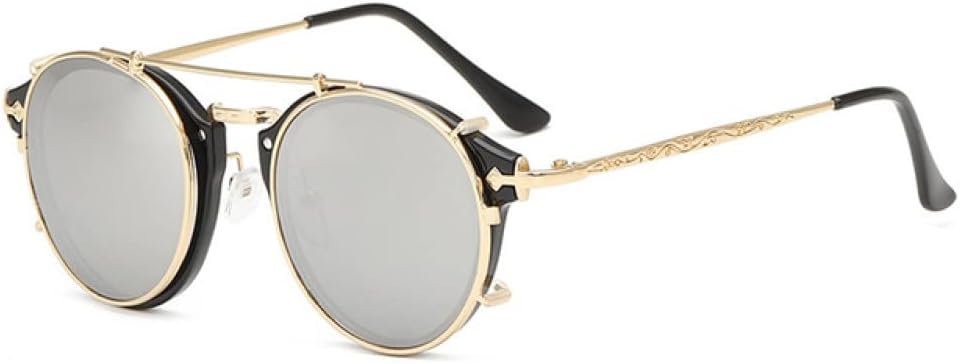 Классические готические солнцезащитные очки в стиле стимпанк MUTYNE для мужчин и женщин, винтажные круглые очки, модные очки для вождения, защита от ультрафиолета UV400, 03 Black-silver
Классические готические солнцезащитные очки в стиле стимпанк MUTYNE для мужчин и женщин, винтажные круглые очки, модные очки для вождения, защита от ультрафиолета UV400, 03 Black-silver