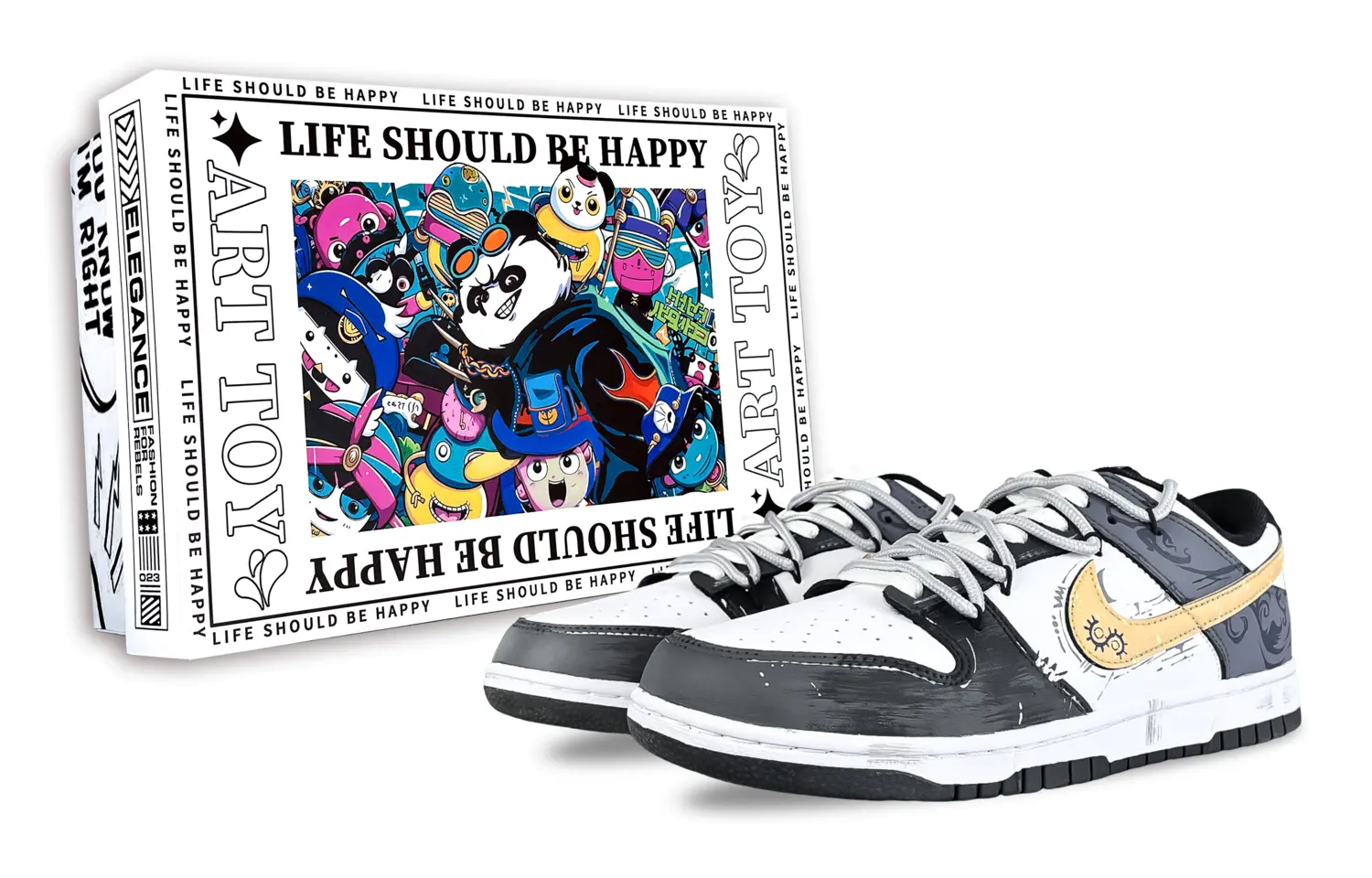 Nike Dunk Low Fairyland, износостойкие низкие скейтбордные кроссовки Mechanism, унисекс, черный, серый, желтые
Nike Dunk Low Fairyland, износостойкие низкие скейтбордные кроссовки Mechanism, унисекс, черный, серый, желтые