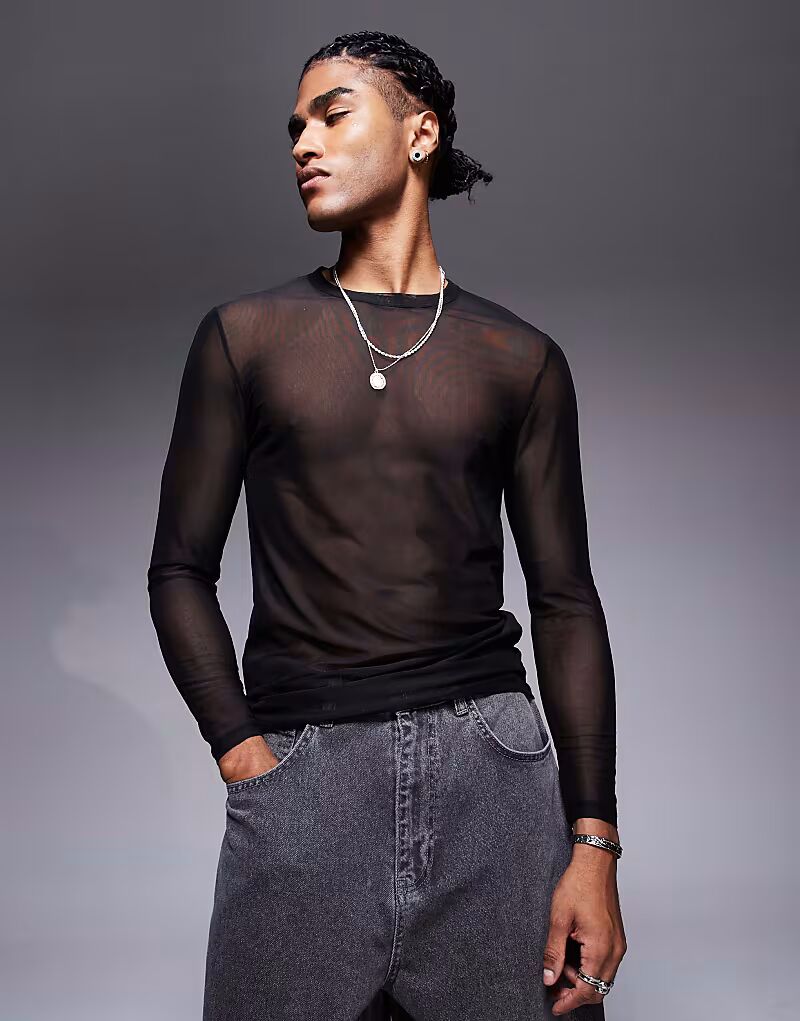 Футболка Muscle Fit с длинными рукавами из черной сетки Asos Design, Черный, Футболка Muscle Fit с длинными рукавами из черной сетки Asos Design
Футболка Muscle Fit с длинными рукавами из черной сетки Asos Design, Черный, Футболка Muscle Fit с длинными рукавами из черной сетки Asos Design