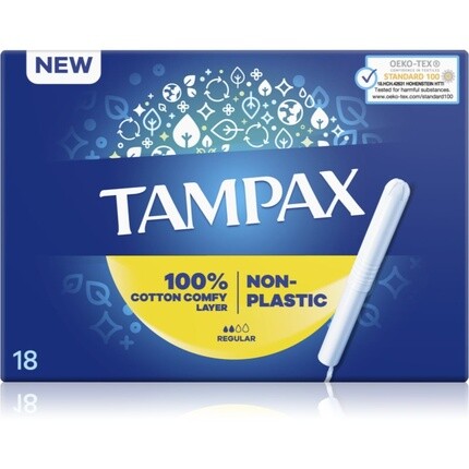 Тампоны Tampax непластиковые стандартные - 18 мл
Тампоны Tampax непластиковые стандартные - 18 мл