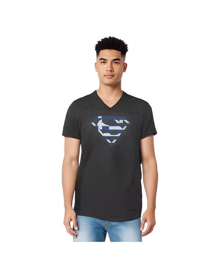 Мужская футболка с коротким рукавом и V-образным вырезом Greek Shield для взрослых Superman, серый
Мужская футболка с коротким рукавом и V-образным вырезом Greek Shield для взрослых Superman, серый