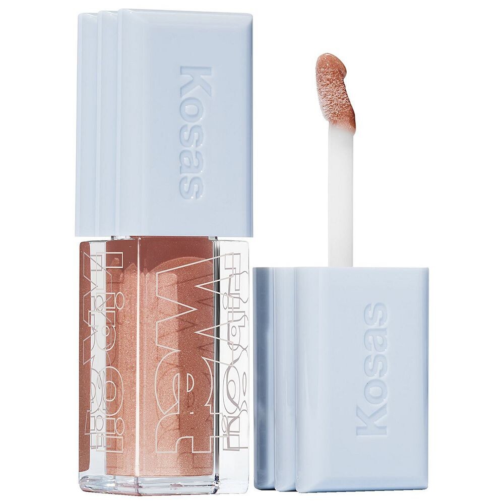Kosas Wet Lip Oil Уплотняющий пептидный блеск для губ, цвет Unzipped 
Kosas Wet Lip Oil Уплотняющий пептидный блеск для губ, цвет Unzipped
