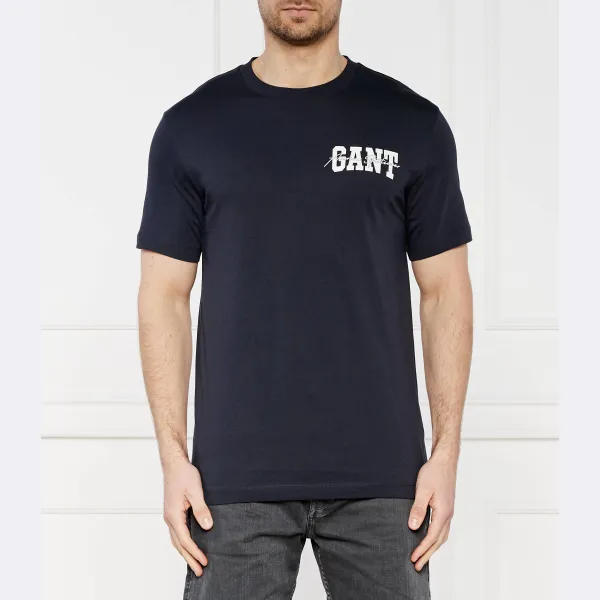 Футболка стандартного кроя Gant, синий 
Футболка стандартного кроя Gant, синий