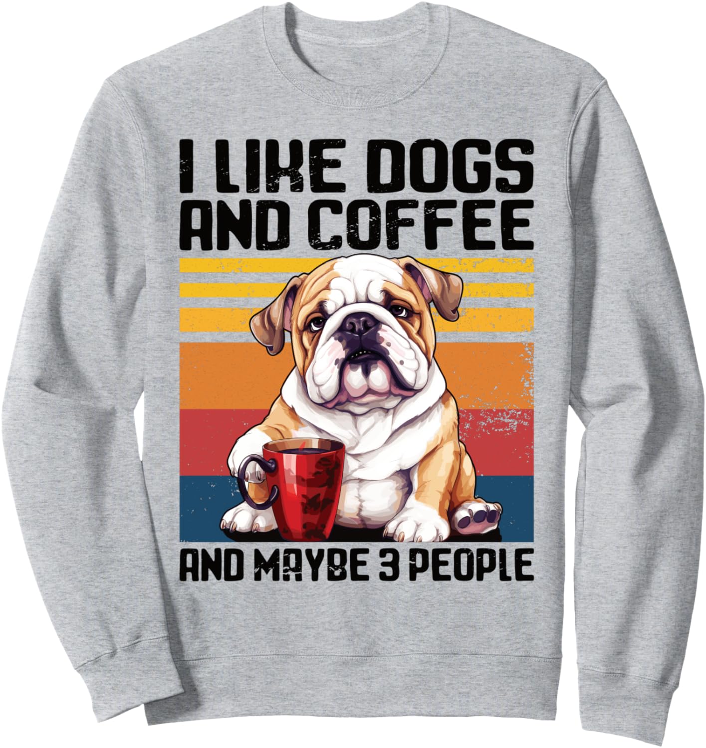 Мне нравятся собаки, кофе и, возможно, 3 человека. Толстовка с изображением бульдога и кофе Funny Saying I Animals & Fun I Ladies & Gentlemen, серый
Мне нравятся собаки, кофе и, возможно, 3 человека. Толстовка с изображением бульдога и кофе Funny Saying I Animals & Fun I Ladies & Gentlemen, серый