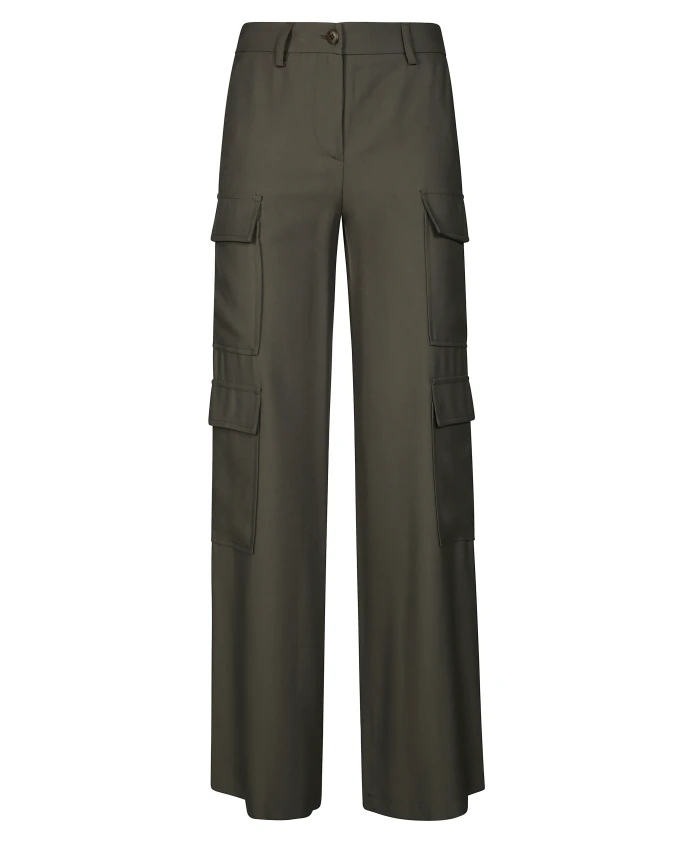 Широкие брюки-карго F.It, зеленый
Широкие брюки-карго F.It, зеленый