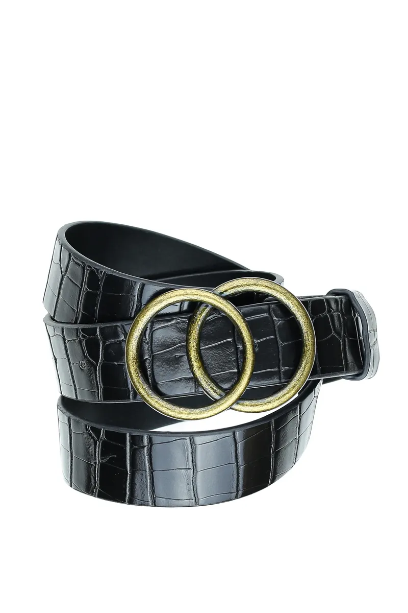 COLLEZIONE ALESSANDRO синтетический ремень "двойное кольцо" из мягкого тисненого материала, черный
COLLEZIONE ALESSANDRO синтетический ремень "двойное кольцо" из мягкого тисненого материала, черный