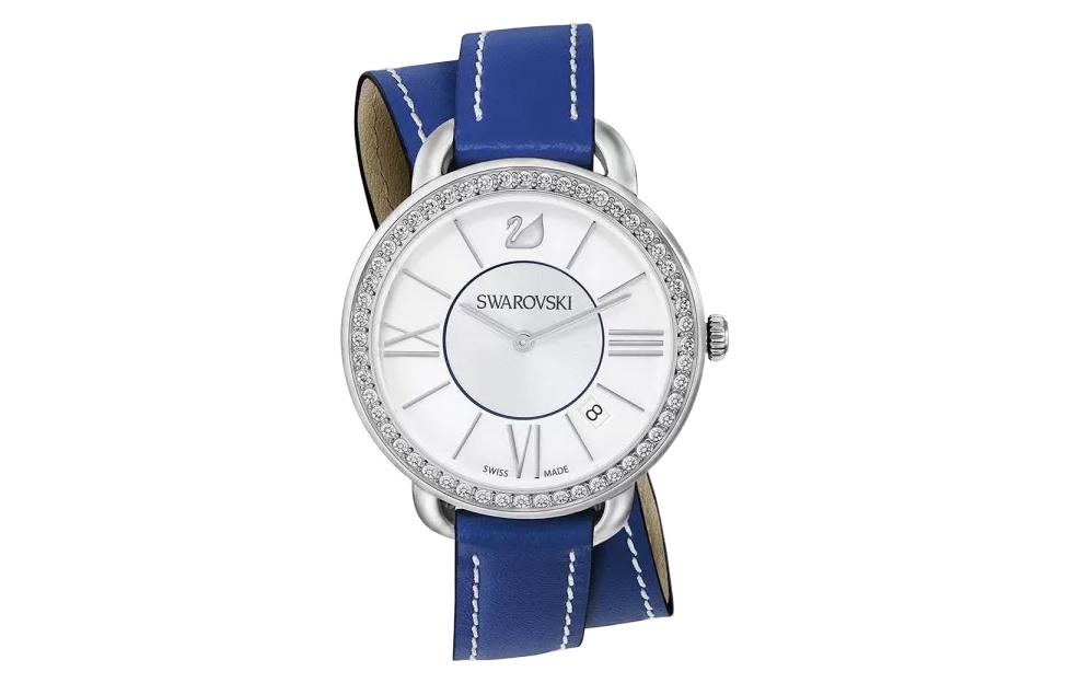 Swarovski Часы Wrist Watch Quartz Movement Leather Strap Blue Dial Women's Watch 
Swarovski Часы Wrist Watch Quartz Movement Leather Strap Blue Dial Women's Watch