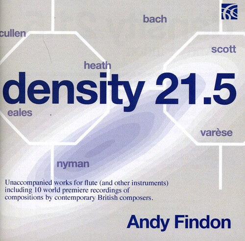 CD диск Findon / Scott / Verses / Nyman / Cullen: Density 21.5: Unaccompanied Works for Flute
CD диск Findon / Scott / Verses / Nyman / Cullen: Density 21.5: Unaccompanied Works for Flute