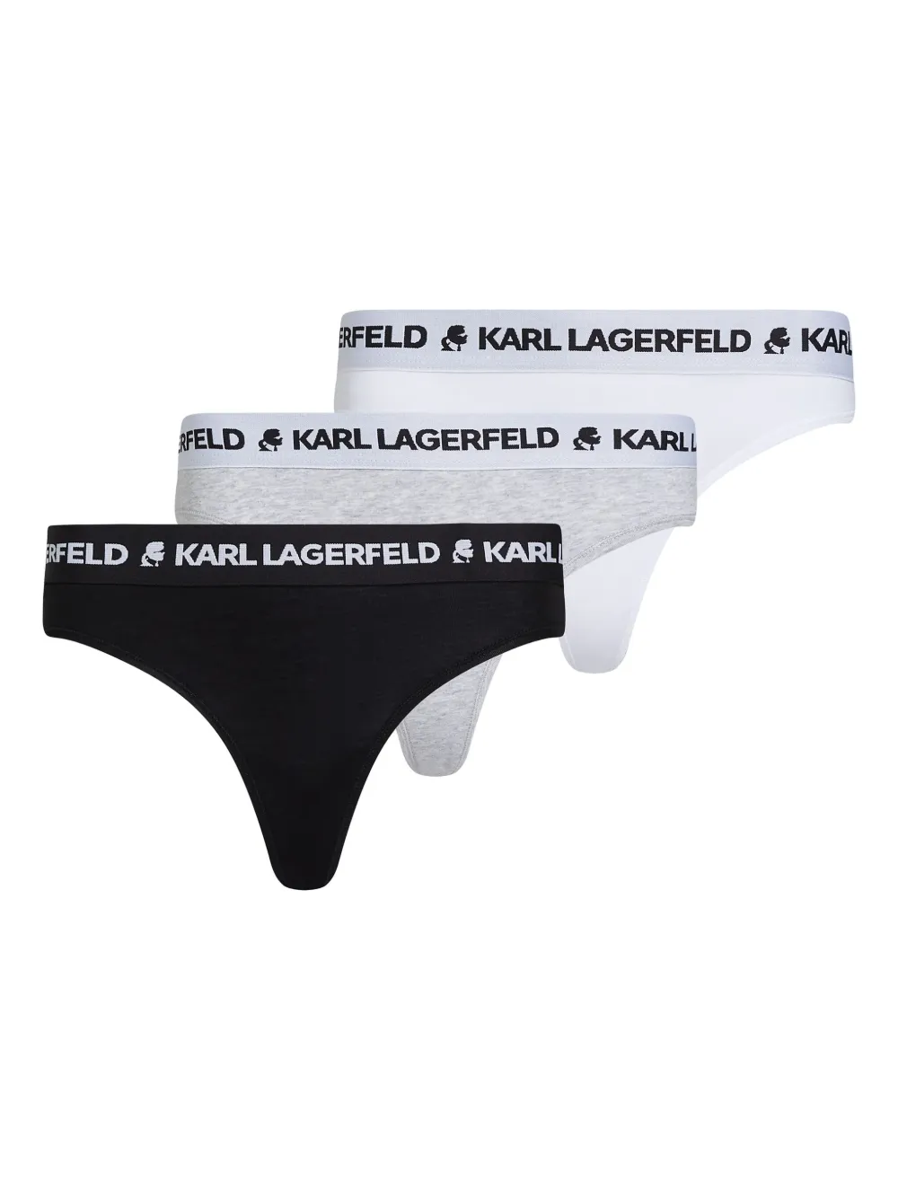 Комплект из трех трусов-стрингов с логотипом KARL LAGERFELD, черный
Комплект из трех трусов-стрингов с логотипом KARL LAGERFELD, черный