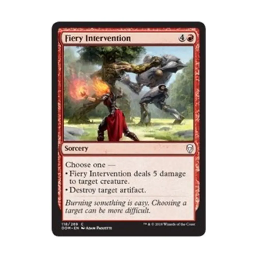 CCG Огненное вмешательство (С), MTG - Dominaria 
CCG Огненное вмешательство (С), MTG - Dominaria