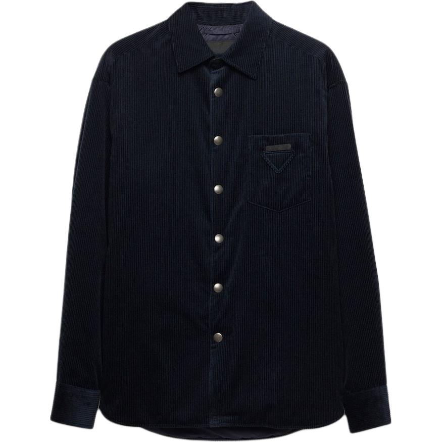 Рубашка с накладными карманами из вельвета PRADA, синий
Рубашка с накладными карманами из вельвета PRADA, синий