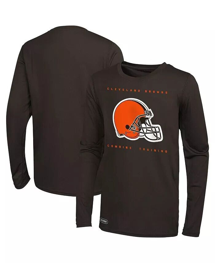 Мужская коричневая футболка с длинным рукавом Cleveland Browns Side Drill Outerstuff
Мужская коричневая футболка с длинным рукавом Cleveland Browns Side Drill Outerstuff