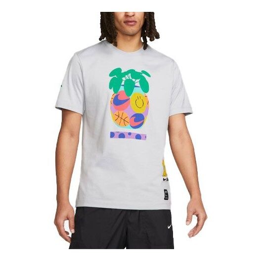 Футболка Men's Nike Smiling Face Pattern Printing Logo Breathable Round Neck Short Sleeve Gray T-Shirt, мультиколор 
Футболка Men's Nike Smiling Face Pattern Printing Logo Breathable Round Neck Short Sleeve Gray T-Shirt, мультиколор