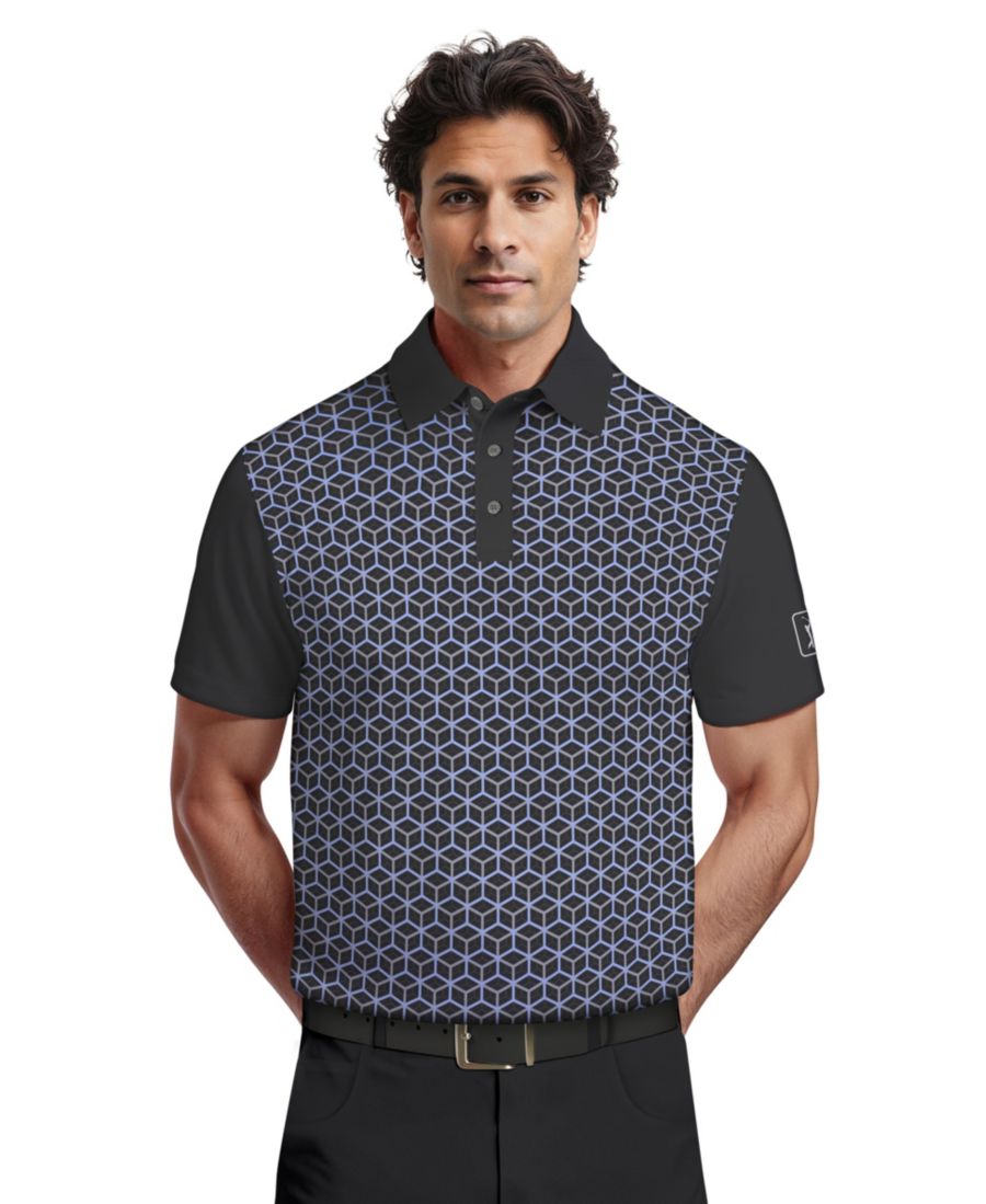 Мужская техническая поло-рубашка с коротким рукавом и линейным рисунком в стиле цветовых блоков PGA TOUR, Caviar
Мужская техническая поло-рубашка с коротким рукавом и линейным рисунком в стиле цветовых блоков PGA TOUR, Caviar