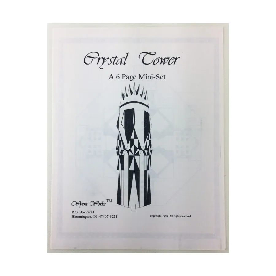 Хрустальная башня, WyrmWorks Maps (Original Edition)
Хрустальная башня, WyrmWorks Maps (Original Edition)