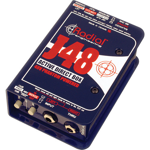 Директ-бокс Radial Engineering J48 Phantom Powered Active Direct Box R800
Директ-бокс Radial Engineering J48 Phantom Powered Active Direct Box R800