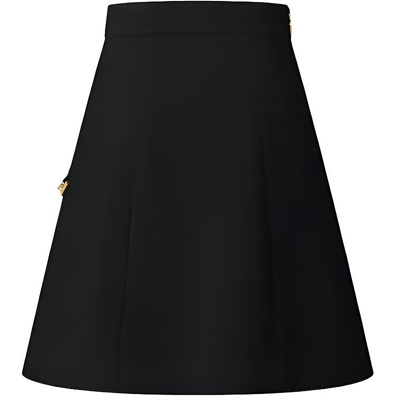 Мини-юбка трапеция с цепными деталями LOUIS VUITTON, черный
Мини-юбка трапеция с цепными деталями LOUIS VUITTON, черный