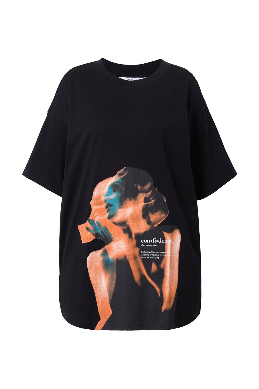 Топ оверсайз Studio Untold Oversized Shirt, черный 
Топ оверсайз Studio Untold Oversized Shirt, черный